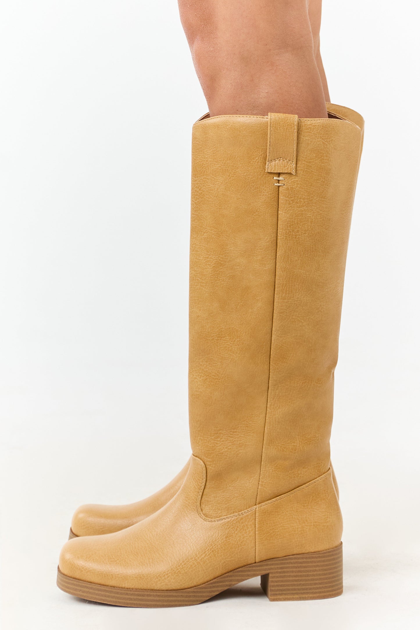 Chinese Laundry Copper Faux Leather Tall Boots