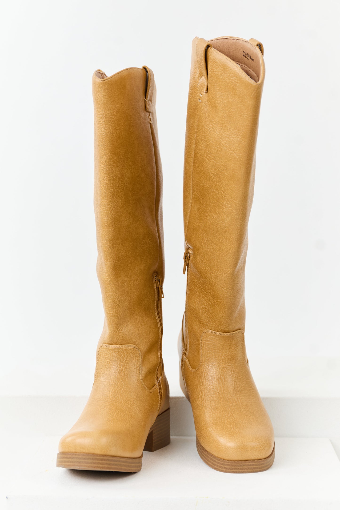 Chinese Laundry Copper Faux Leather Tall Boots