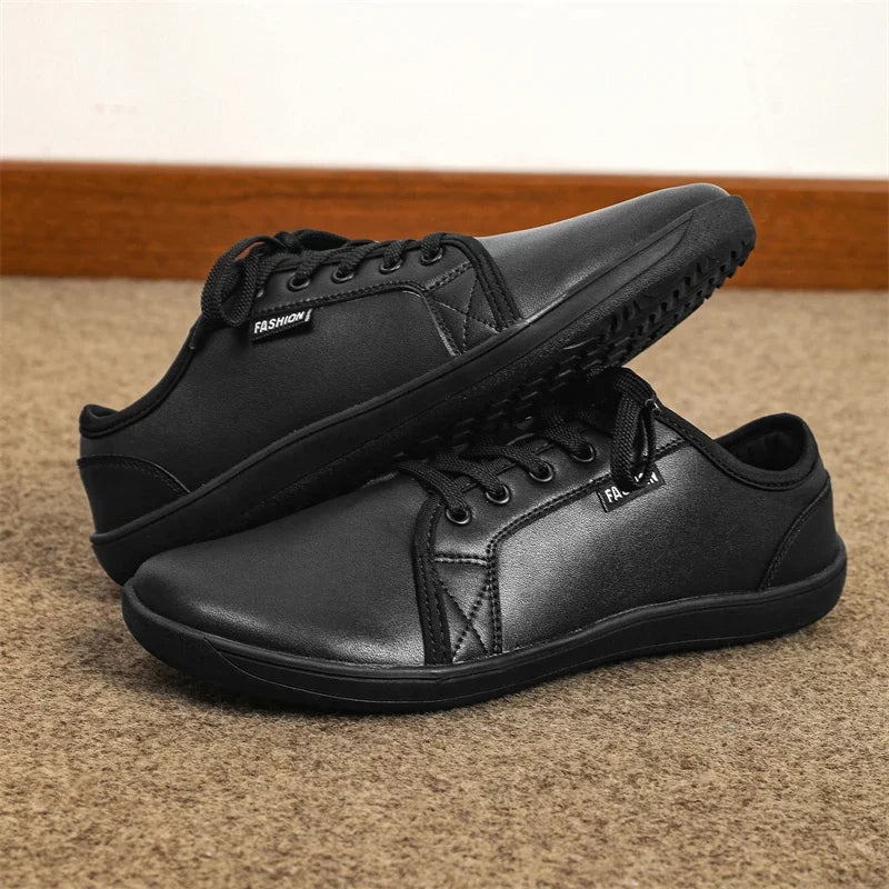 The Wide Toe BareFlex™ Leather Sneaker
